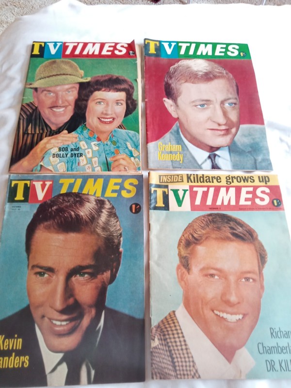 Oz TV WEEK/TIMES 1963-66 - 4 editions - Bonanza, Richard Chamberlain, Mr Magoo