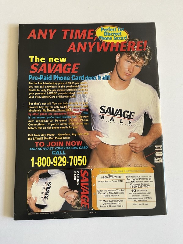Savage Male Magazine Issue 22 April 1996 Dax Kelly Jeff Hammond Gay Interest gallery