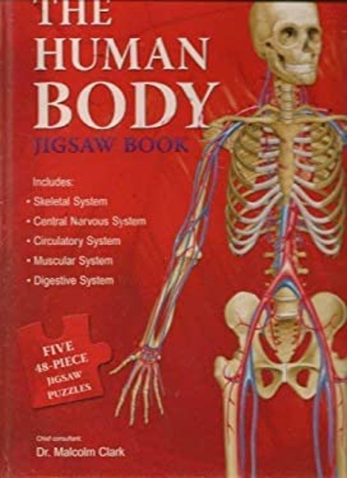Human Body Jigsaw Book Hardcover clark-malcolm