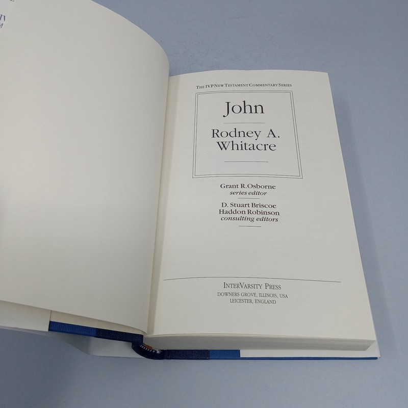John: 1999 InterVarsity Press Hardcover by Rodney A. Whitacre gallery