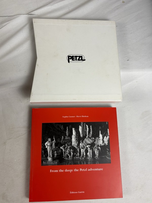 Signed Petzl Adventure Book Slipcase 2013 From the Deep Caving Climbing History
