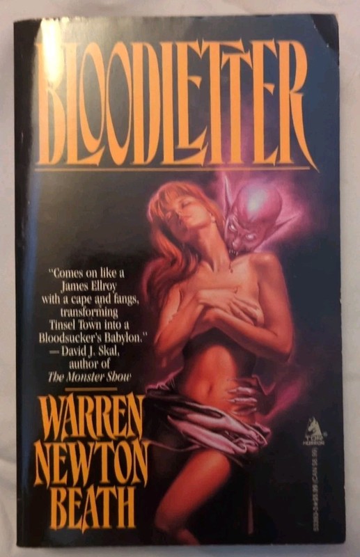 Bloodletter by Warren Newton Beath Horror PB Book TOR