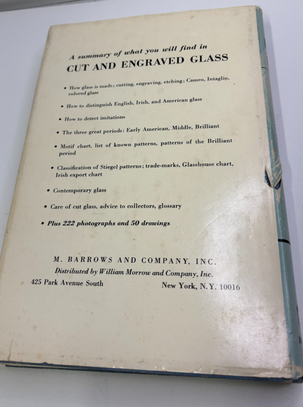 Cut & Engraved Glass 1771-1905 by Dorothy Daniel Hardcover Dust Jacket & Illust. gallery
