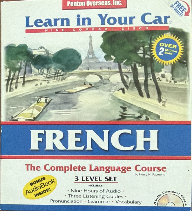 Learn in Your Car French Complete Language Course 3-Level Set CDs+Book Beginner
