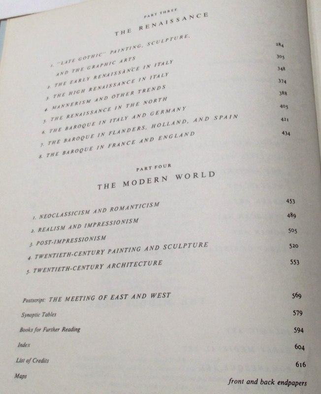 VG 17th Ptg 1973 HISTORY OF ART - H W Janson 616 Pages 11.75" x 9" x 2" 616 pgs gallery