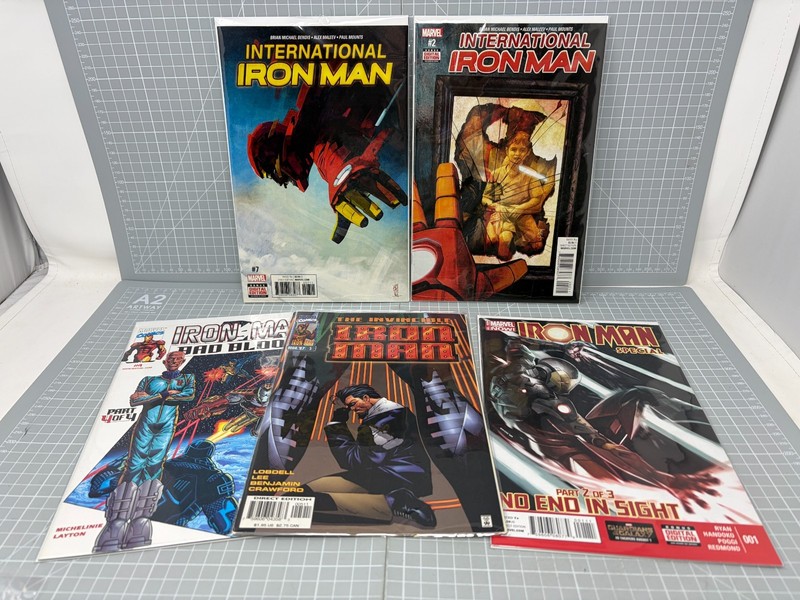 Marvel Comics Invincible Iron Man International Iron Man Comic Book Lot