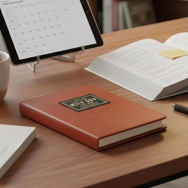 One Minute with God for Men 365 Devotion Brown Faux Imitation Leather Flexcover gallery