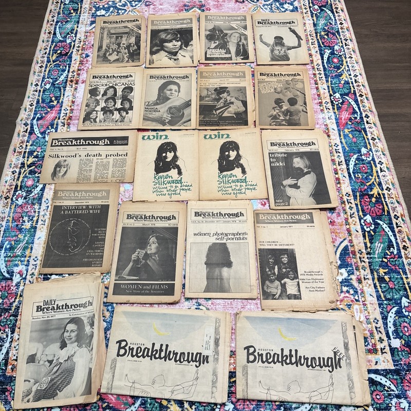 Vintage 1970s Houston Breakthrough Newspaper Collection Feminist Activism Lot 29