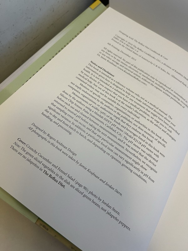 Dropping Acid : The Reflux Diet Cookbook and Cure HC/DJ 2010 gallery