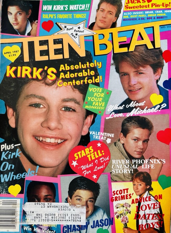 Teen Beat April 1987 Magazine River Phoenix Jason Bateman Kirk Cameron Rob Lowe