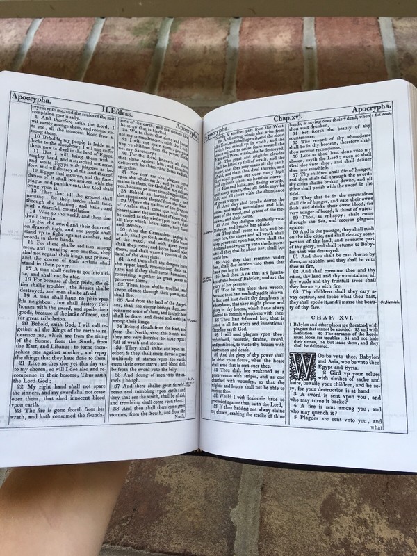 KJV 1611 Bible | Bible with Apocrypha | 400th Anniversary Ed | Genuine Leather gallery