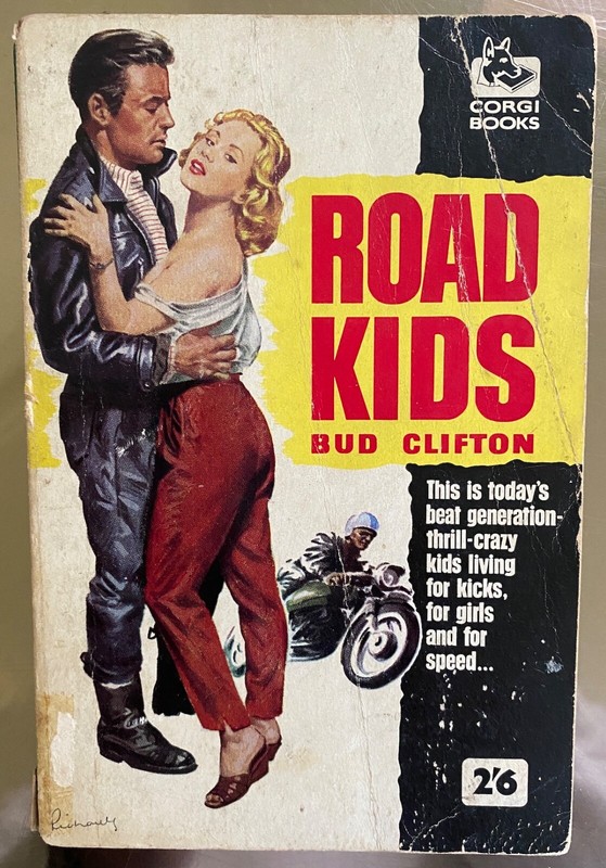 ROAD KIDS 1960 BIKER PULP pb PAPERBACK Motorbike Black Leather Nevada Sleaze GGA
