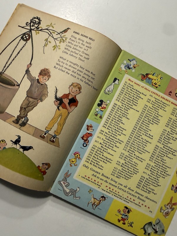 VTG Little Golden Mother Goose Little Golden Book 75 Favorite Rhymes 1957 gallery