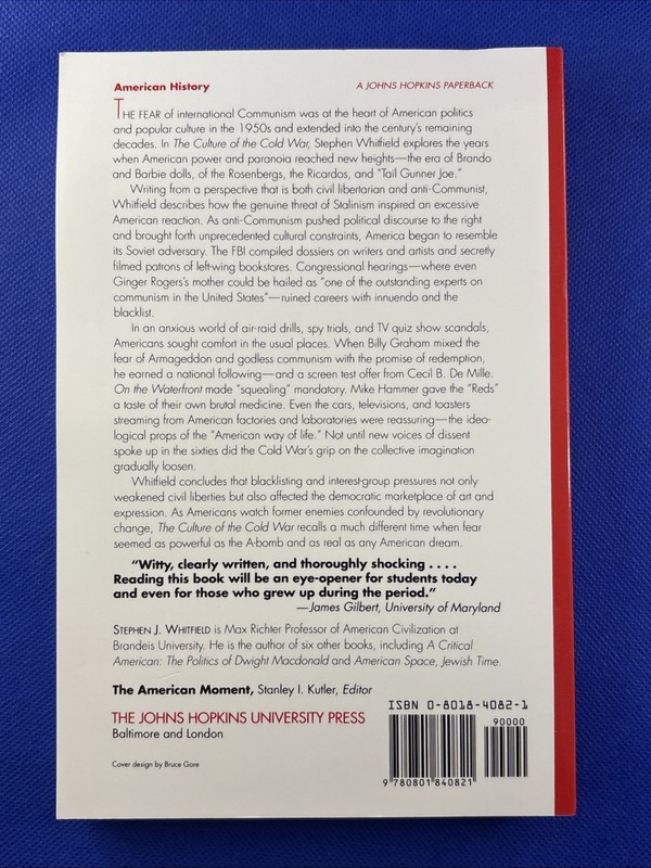 The American Moment Ser.: Culture of the Cold War by Stephen J. Whitfield 1990 gallery