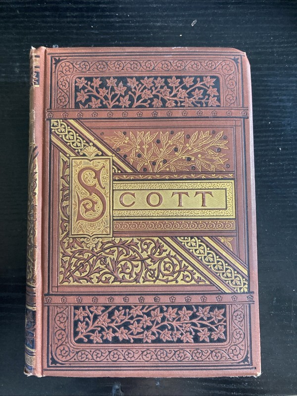 Sir Walter Scott Poems The Poetical Works 1880s Crowell and Co HC Complete Ed