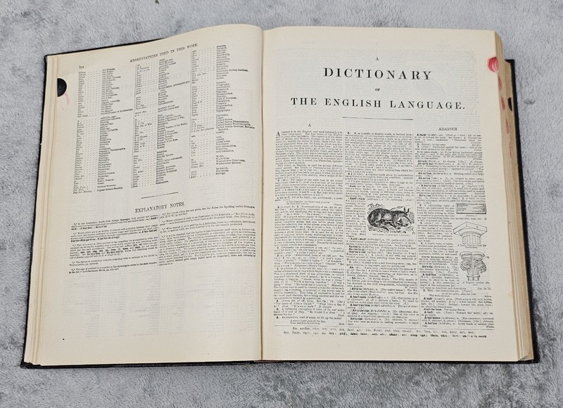 RARE 1913 Webster's Revised Unabridged Dictionary gallery
