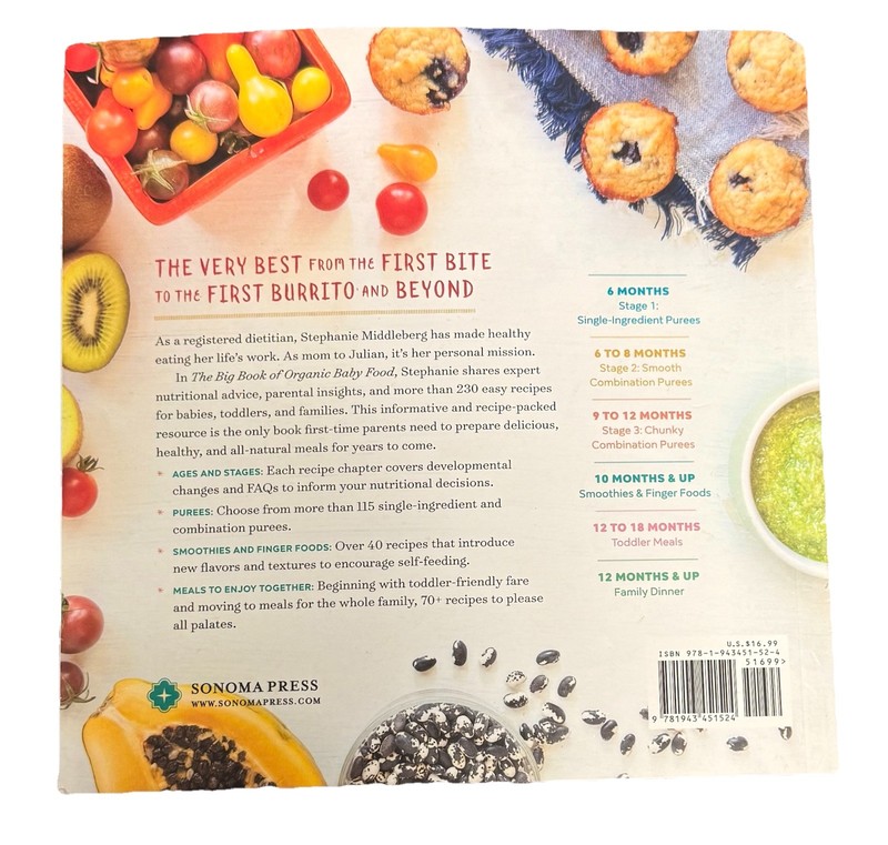 The Big Book of Organic Baby Food: Baby Purées, Fing- 1943451524, paperback, CDN gallery