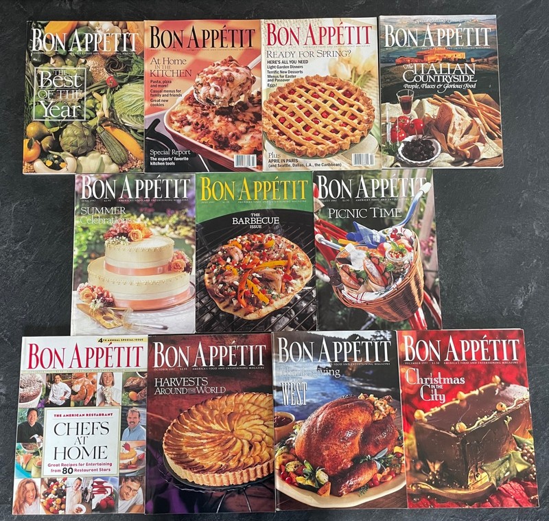 Bon Appetit 1997 magazine Lot of 11, All Months Except February