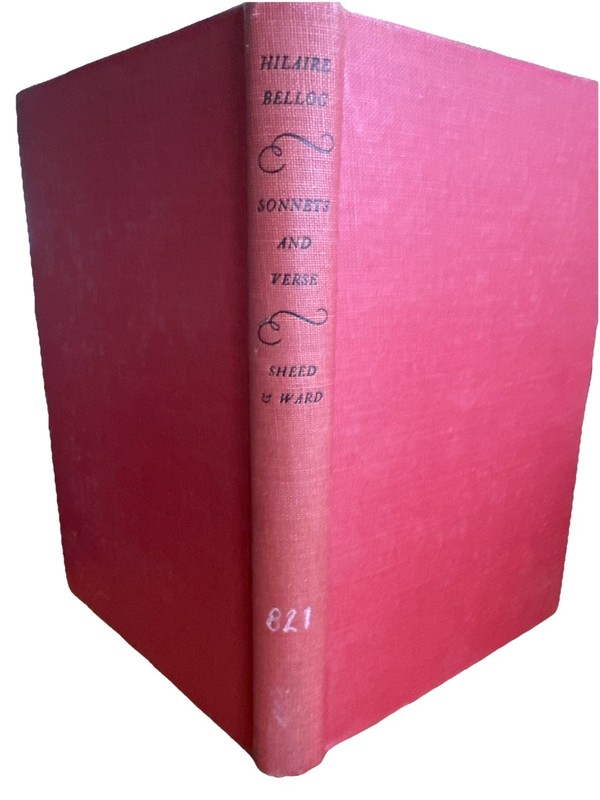 1944 Sonnets and Verse by Hilaire Belloc Sheed & Ward