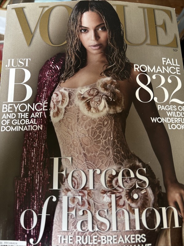 Beyoncé Vogue September 2015 Fall Romance Issue 832 Pages