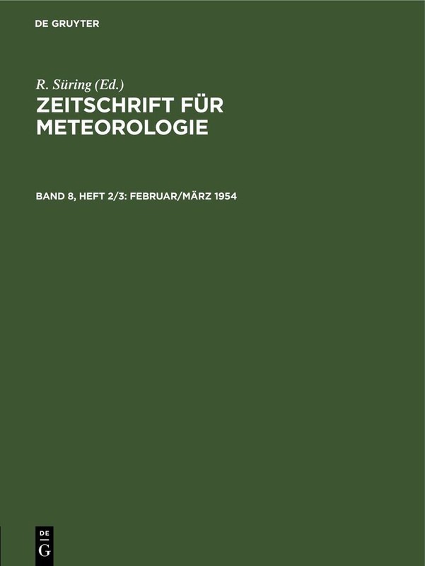 Februar/März 1954 (Hardback)