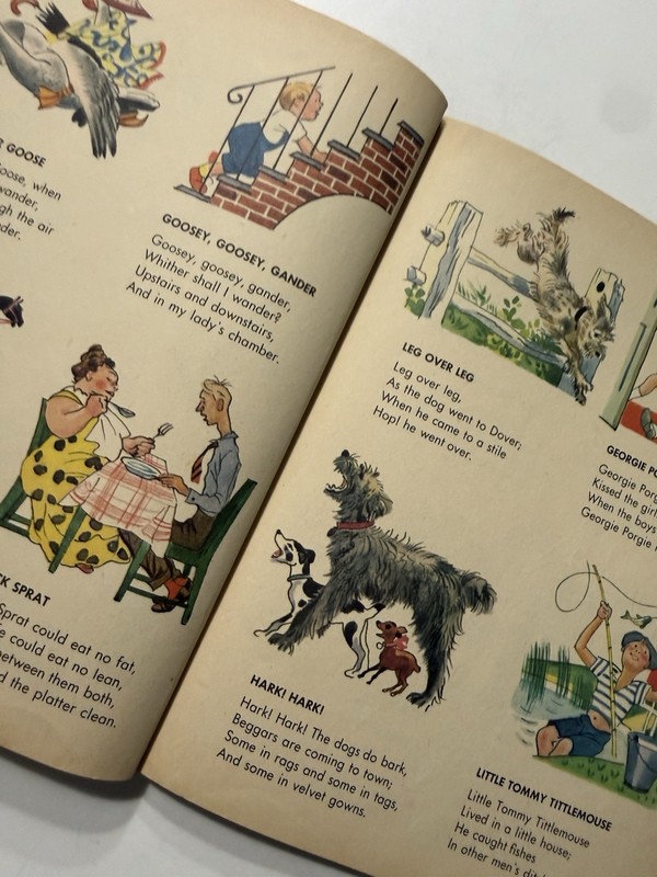 VTG Little Golden Mother Goose Little Golden Book 75 Favorite Rhymes 1957 gallery