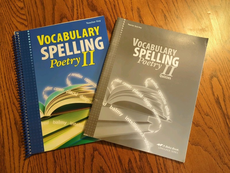 Abeka Vocabulary Spelling Poetry II Teacher Set