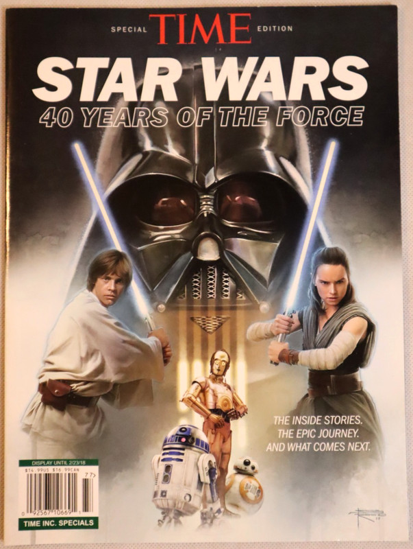 TIME MAGAZINE *NO LABEL* STAR WARS 40 YEARS OF THE FORCE SPECIAL EDITION 2018