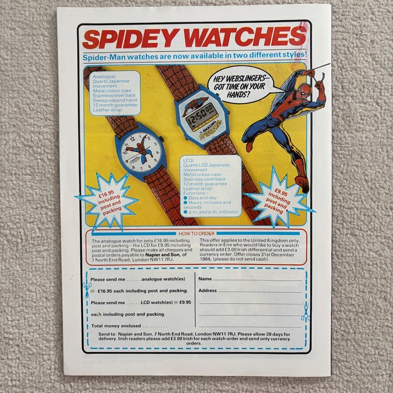 Marvel UK Comic 1984 - Spider-Man - Issue 602 603 604 605 606 612 gallery