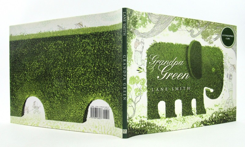 GRANDPA GREEN Lane Smith 2011 Roaring Brook Press HBDJ Signed 1st Caldecott EXC gallery