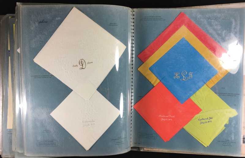 1972 WEDDING + Social Announcements Stationary & Printing Coronet Counter Album