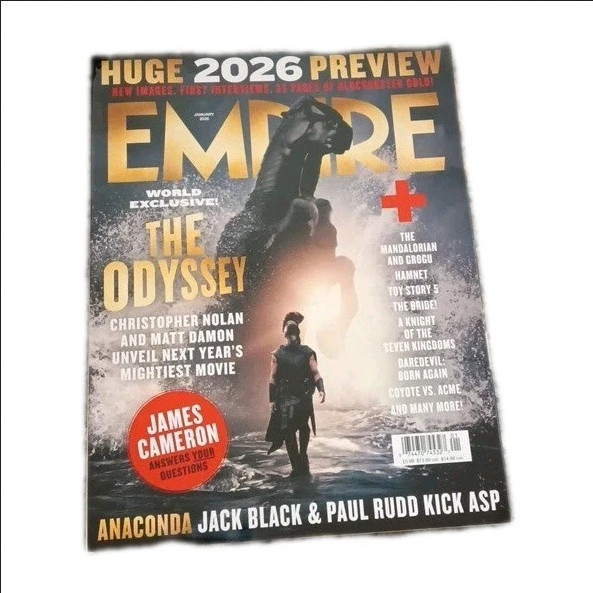 EMPIRE Magazine 448 1/26 2026 Movie Preview Odyssey Alita Cameron interview