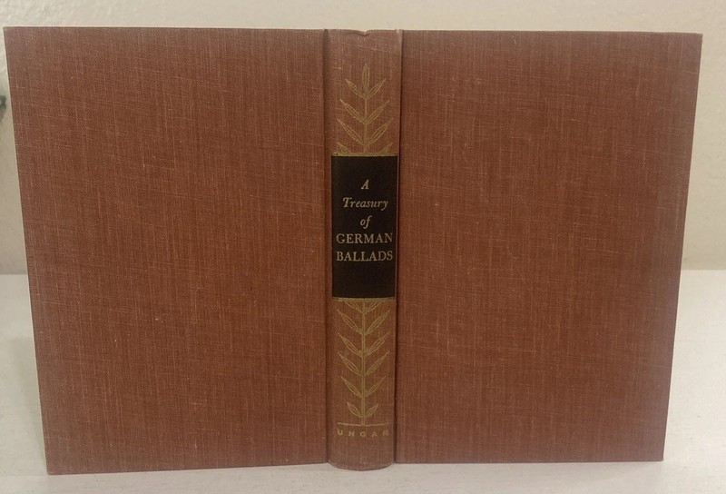 A Treasury Of German Ballads Bilingual Edition HC Book Frederick Ungar Press