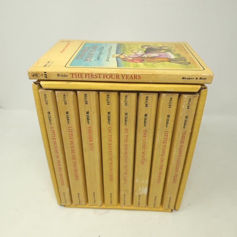 Little House On The Prairie Box Set Series 9 Books Yellow 1971 Vintage