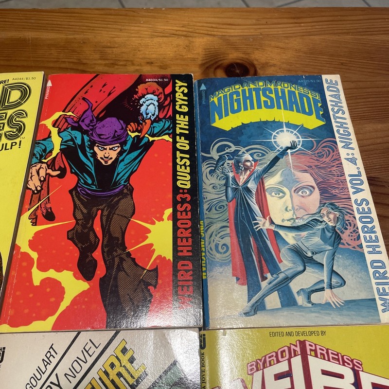 Weird Heroes Vintage PB Books Set Of 8 Marv Wolfman Neal Adams Steranko J Jones gallery