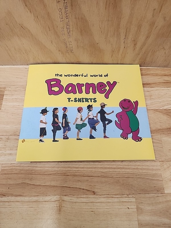 Barney The Dinosaur Pop Up Book The Wonderful World Of Barney T-Shirts Vtg RARE