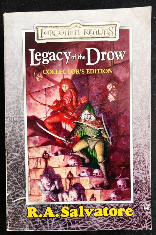 R.A. Salvatore~Legacy of the Drow Collector’s Edition~9″x6″ 4-in-1 Trade PB~VGC