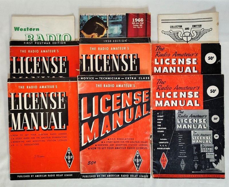 Vintage Amateur Radio Magazines Lot of 7 THE RADIO AMATEUR’S LICENSE MANUAL