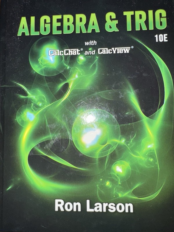 Algebra and Trigonometry Ron Larson 10th Edition Hardcover