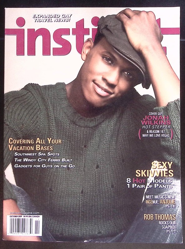 INSTINCT MAGAZINE OCTOBER 2009 COVER GUY JOHNAH WILKINS ROB THOMAS B3265