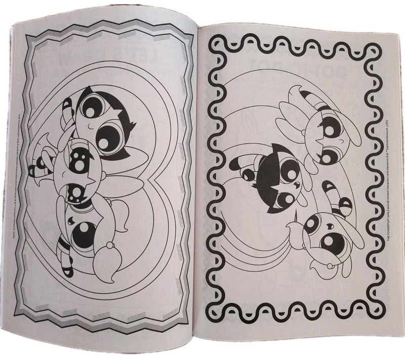 THE POWERPUFF GIRLS JUMBO COLORING AND ACTIVITY BOOK BY BENDON NEW! FREE SHIP! gallery