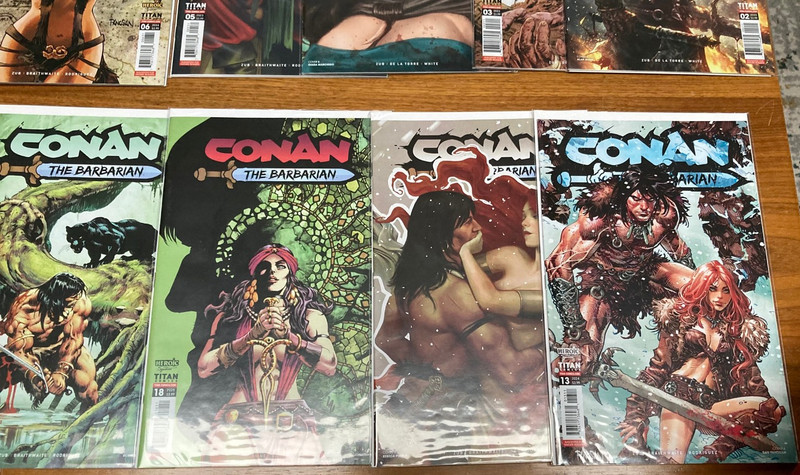 Conan the Barbarian 2,3,4,5,6,7,10,12,13,14,18,19,21,22,23,24 Titan lot set 2023 gallery
