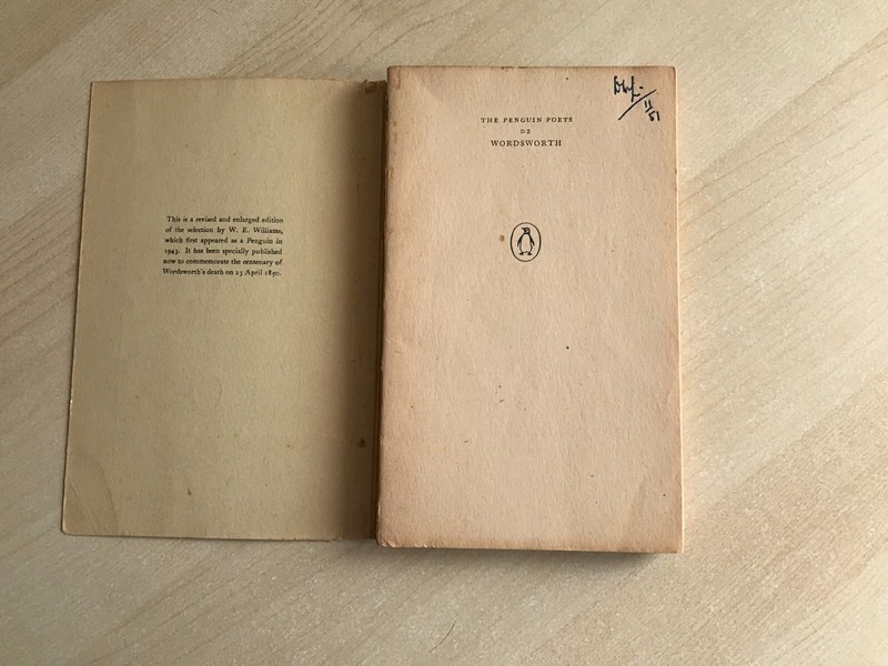Penguin Poets Book 'Wordsworth: A Selection' by W.E. Williams #D2 - 1950 2nd Edn gallery