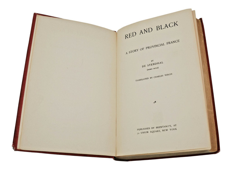 Red and Black: A Story of Provincial France de Stendhal First Edition 1898 Rare gallery