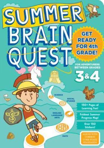 Summer Brain Quest: Between Grades 3 & 4 – Paperback – GOOD