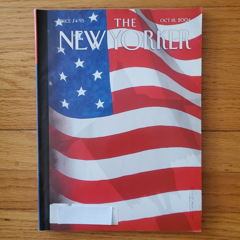 New Yorker Magazine Francoise Mouly Stem Cell Research Jon Kerry October 18 2004