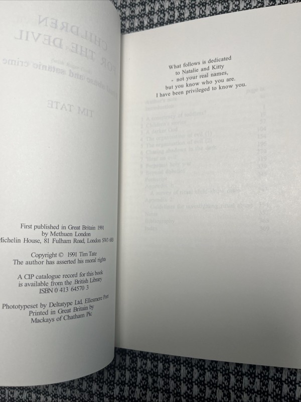 Children for the Devil, Ritual Abuse & Satanic Crime by Tim Tate, Reprint New gallery