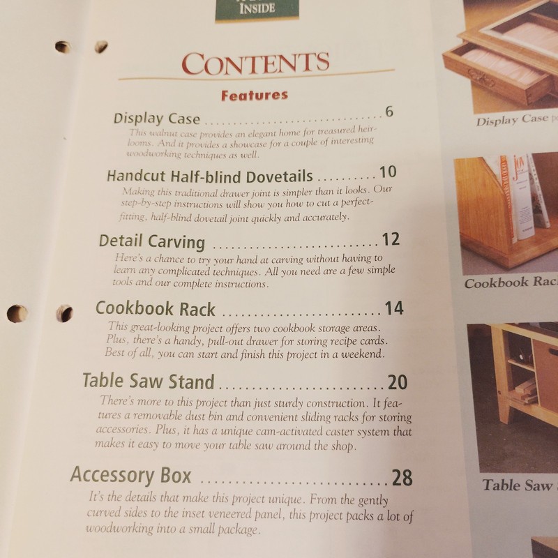 Woodsmith Magazines (Lot of 4) Vol 16, 17. 18, DYI Projects - MINT CONDITION gallery