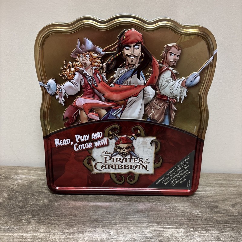 Pirates of the Caribbean Tin: Disney Pirates 2007 Promotional Item Partial Uses