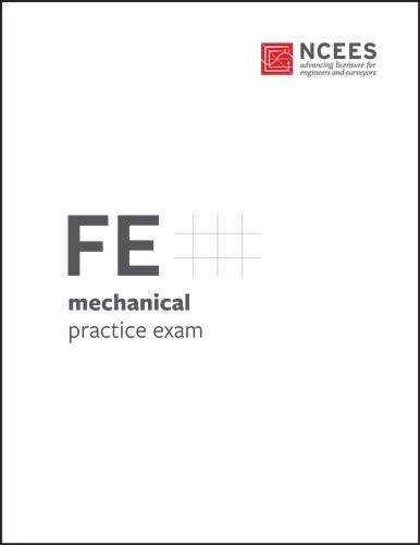 FE MECHANICAL PRACTICE EXAM By Ncees *Excellent Condition*